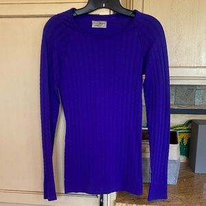 Athleta Women's Long Sleeve Flurry Top - Vibrant Blue Purple
